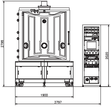 Front view drawing image