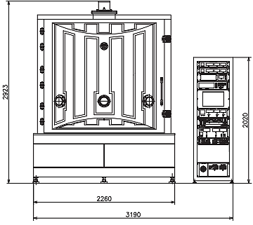 Front view drawing image